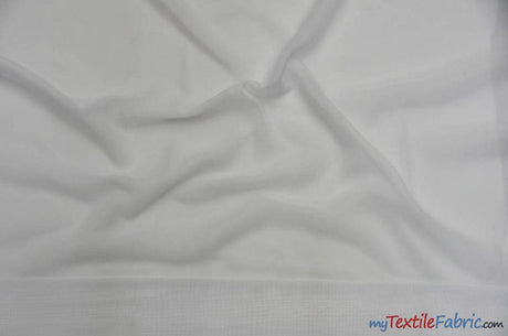 Double Georgette 100 Percent Polyester Fabric - Sheer Crepe Texture, 60" Width, Multiple Colors (1 Yard)