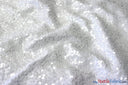 Glitz Sequins Taffeta Polyester Fabric - Raindrop Sequins, 54" Wide (1 Yard)