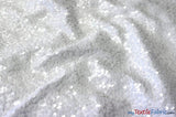 Glitz Sequins Taffeta Polyester Fabric - Raindrop Sequins, 54" Wide (1 Yard)
