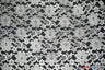 Raschel Lace Polyester Fabric - Floral Sheer Lace, 58/60" Width (1 Yard)