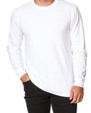 Lucky Friends 1501 Cotton Fabric - White, Long Sleeve, Adult Shirt (1 Piece)