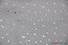 Shooting Star Foil Organza Polyester Fabric - Sheer Silver Metallic Star, 58/60" Width (1 Yard)