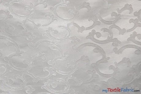 Vineyard Scarlet Jacquard Polyester Fabric - Vineyard Pattern, 58/60" Width, Multiple Colors (1 Yard)