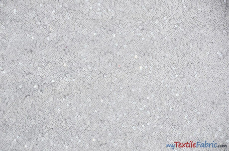 Glitz Mesh Sequins Polyester Fabric - 3Mm Glitter Sequins, 52" Width, Multiple Colors (1 Yard)