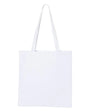 Big Tote Bag 600 Denier Polyester/PVC Fabric - White, Zippered Closure, 18"W x 16"H x 4 1/2"D (1 Bag)