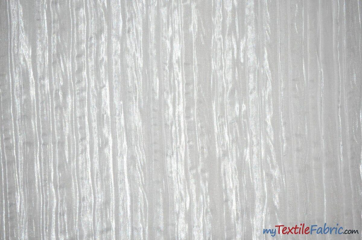 Italian Crush Satin Polyester Fabric - Solid Multiple Colors, 108" Width (1 Yard)