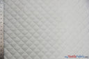 Quilted Polyester Batting Fabric - Diamond Quilted Padded Lining, 58/60" Width (1 Yard)