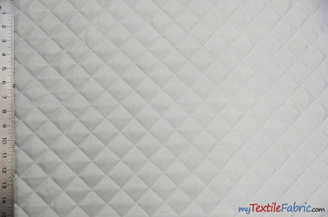 Quilted Polyester Batting Fabric - Diamond Quilted Padded Lining, 58/60" Width (1 Yard)