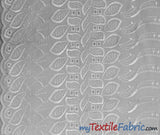 Polyester Cotton Eyelet Embroidery Fabric - One Side Scallop, 45" Wide, Multiple Colors (1 Yard)