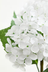 22" Hydrangea Spray – White Classic Floral Accent