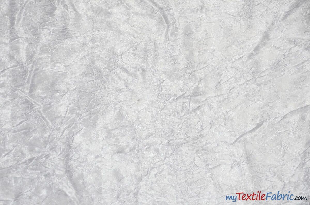 Silky Crush Satin Polyester Fabric - Crushed Charmeuse Satin, Multiple Colors, 54" Width (1 Yard)