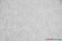 Donatello Organza Embroidery Fabric - Embroidered Floral Sheer, 54" Width, Multiple Colors (1 Yard)