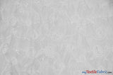 Donatello Organza Embroidery Fabric - Embroidered Floral Sheer, 54" Width, Multiple Colors (1 Yard)