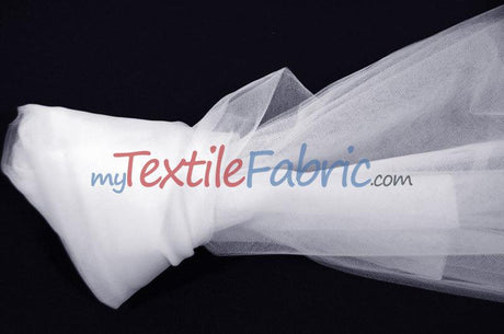 Bridal Tulle Illusion Nylon Tulle Fabric - Sheer Soft Bridal Veil, 108" Width (50 Yard Bolt)