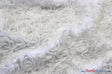 Sheer Rose Garden Polyester Fabric - 3D Floral Chiffon Embroidered On Mesh, Multiple Colors, 52" Width (1 Yard)