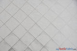 Taffeta Pintuck Fabric - 4" X 4" Diamond Pattern, 58" Width, Multiple Colors (1 Yard)