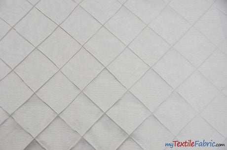 Taffeta Pintuck Fabric - 4" X 4" Diamond Pattern, 58" Width, Multiple Colors (1 Yard)