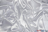 Silky Soft Medium Satin Polyester Fabric - Solid, 58/60" Width (70 Yard Bolt)