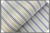 Striped Lining Rayon Blend Fabric - Brown/Dark Brown, Pink/Yellow/Green, White/Blue/Gold, White/Grey/Yellow, White/Yellow/Blue, 57/60" Width