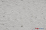 Ostrich Vinyl Faux Leather Vinyl Fabric - Ostrich Texture, 54" Width (1 Yard)