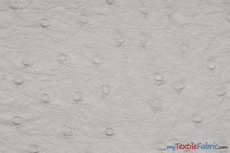 Ostrich Vinyl Faux Leather Vinyl Fabric - Ostrich Texture, 54" Width (1 Yard)