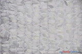 Leaf Taffeta Polyester Fabric - Leaf Applique, Solid, 57" Width (1 Yard)