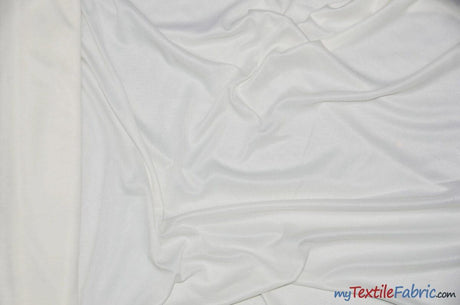 Interlock 70 Denier Polyester Fabric - Solid White, Ivory, Black, 58/60" Width (1 Yard)