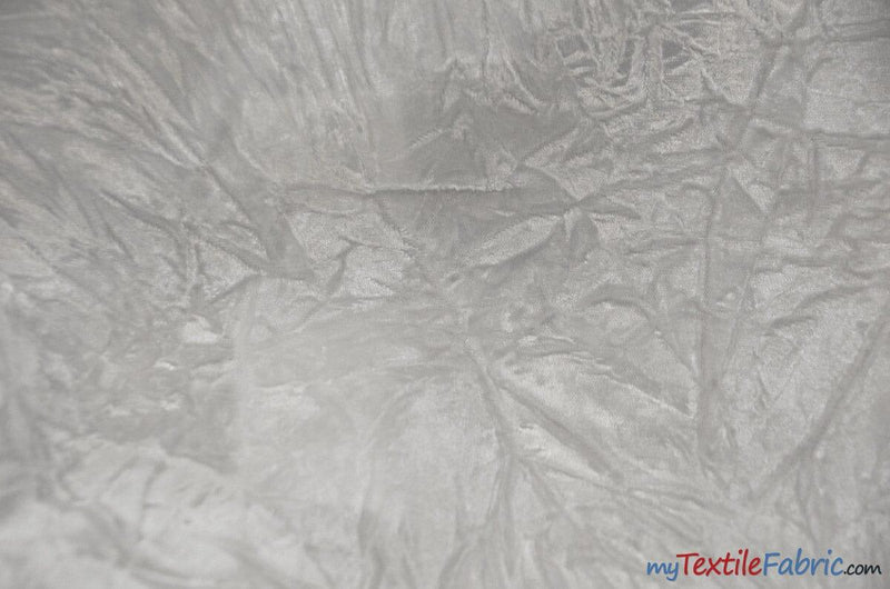 Crushed Triple Velvet Acetate Nylon Fabric - Solid Plush Velvet, 44/45" Width, Multiple Colors (1 Yard)