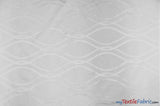 Elliptical Jacquard Polyester Fabric - Reversible Modern Geometric Pattern, 58/60" Width, Multiple Colors (1 Yard)