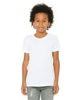 Bella Canvas 3001Y 100 Percent Cotton Fabric - White, Youth Short Sleeve, 4.2 Oz (1 Piece)