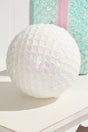 6" Mesh Ball Ornament - White