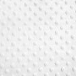 White Minky Dimple Dot Fabric