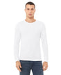 Bella Canvas 3501 Long Sleeve Cotton Fabric - White, Long Sleeve, Crew Neck (1 Piece)