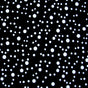 Nylon Lycra Swimsuit Fabric White Bubble Polka Dots on Black