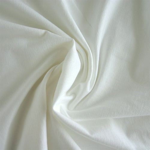 Cotton Lycra Jersey Knit Fabric White 9 oz