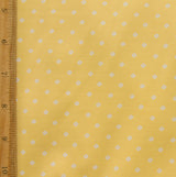 Swim Knit Nylon Lycra Tiny White Diamonds Sunglow Yellow