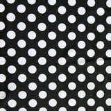 Swim Knit White Dime Polka Dots on Black