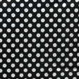Swim Knit Nylon Spandex White Polka Dots on Black
