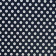 Swim Knit Nylon Spandex White Dime Polka Dots Navy