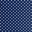 Swim Knit Nylon Spandex White Eraser Polka Dots on Harmony Blue