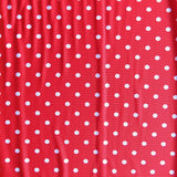 Swim Knit Pink Eraser Polka Dots on Red