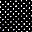 Swim Knit Nylon Lycra White Eraser Polka Dots Black