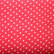 Cotton Knit White Eraser Polka Dots Coral Pink