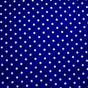 Swim Knit Nylon Spandex White Eraser Polka Dots Dark Royal