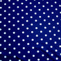 Nylon Lycra Swim Knit White Eraser Polka Dots Navy