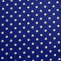 Swim Knit Nylon Lycra White Eraser Polka Dots on Royal Purple