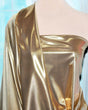 Soft Liquid Lame Stretch Fabric - White Gold, White Silver, Black Gold, Black Silver, 40" Cuttable, 45" Width (1 Yard)