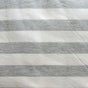 Cotton Knit 1" Stripe Grey and Off White Seconds