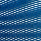 Swim Knit Nylon Spandex White Mini Polka Dots Admiral Blue