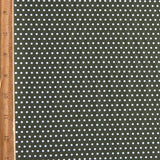 Swim Knit White Pindots on Olive Nylon Spandex